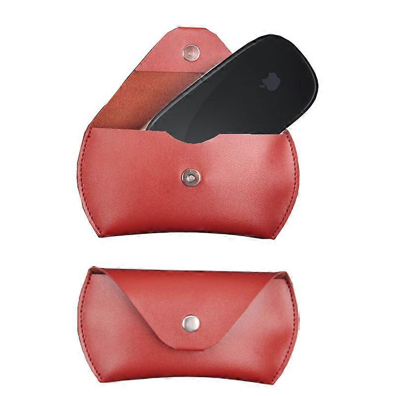 For Apple Mouse Protective Case Magic Mouse 1/2 Generation Wireless Bluetooth Magnetic Leather Bag