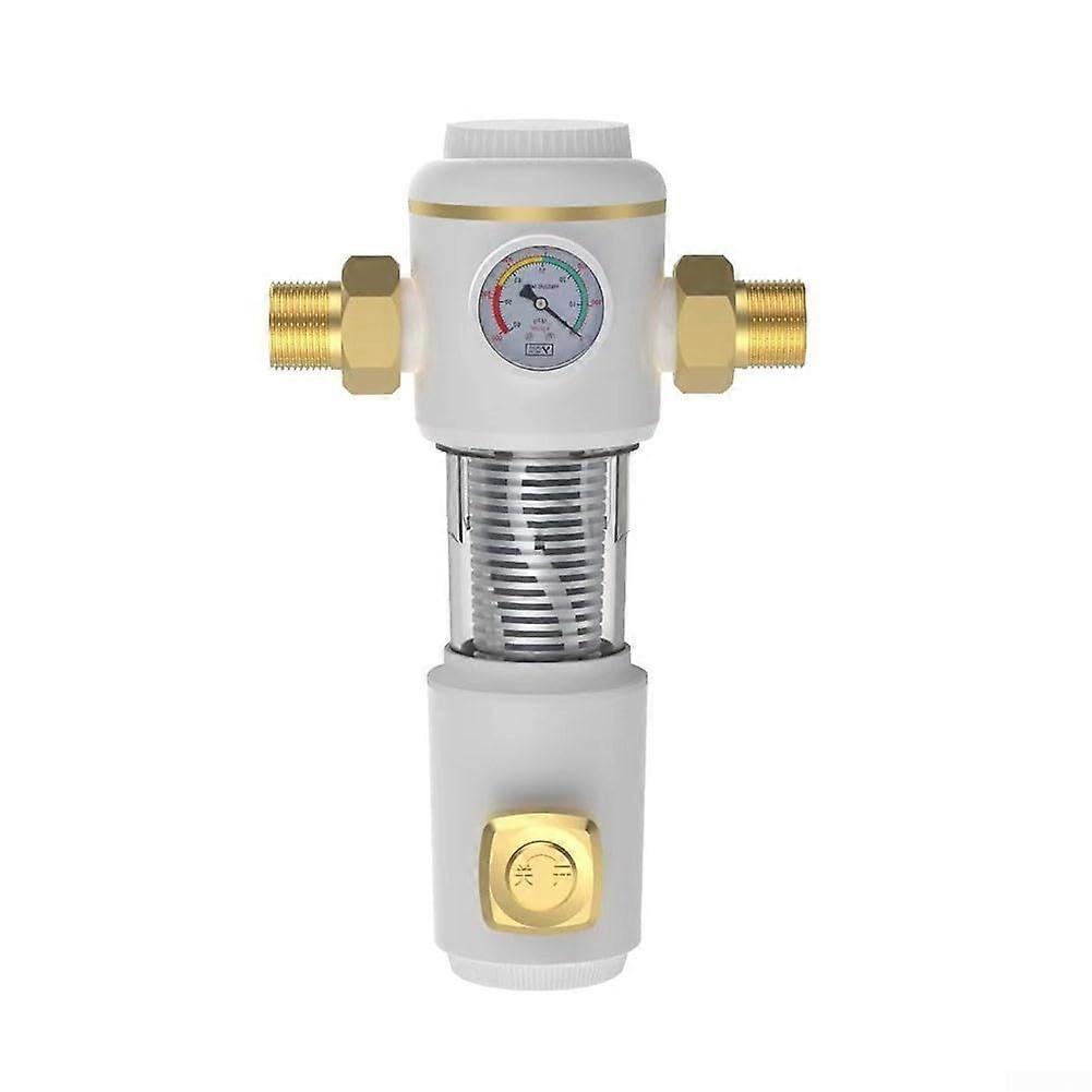 Water Sediment Filter Stainless Steel Pre Filter 360° Double Rotation Backwash for Home Pipes