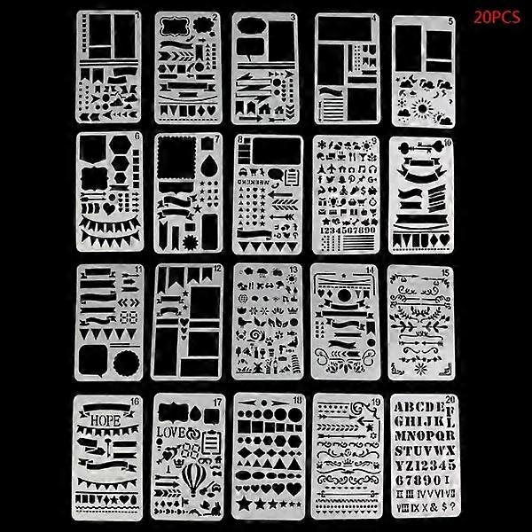 Bullet Journal Stencils Set of 20 DIY Horse Stencils Craft Projects Decoration for Beginners Beginners Learn to Draw