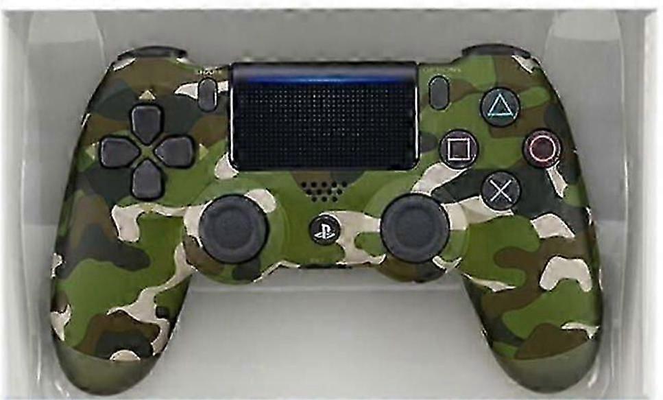 Playstation PS4:lle DualShock 4 V2 langattoman ohjaimen kontroller - naamiointi vihreä