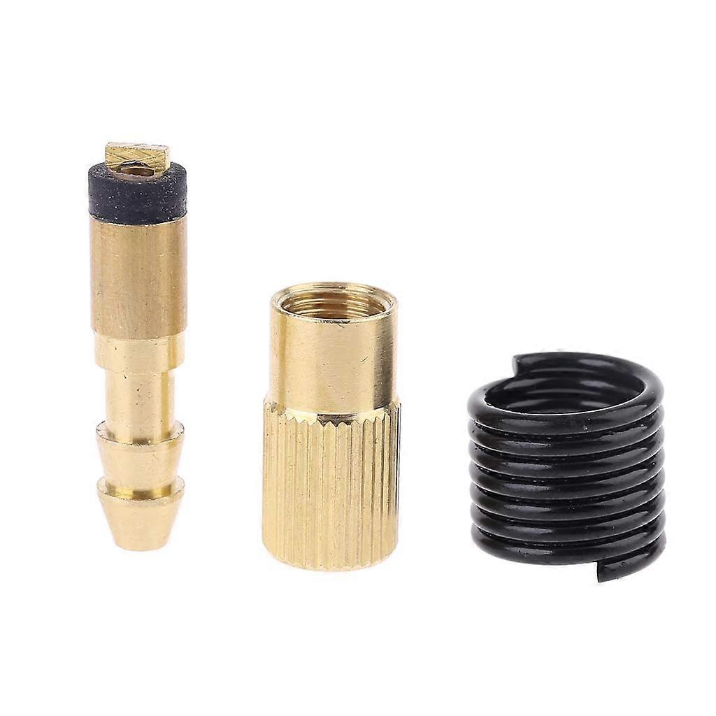 Tyre Inflator Adapter with Copper Thread Twist On Nozzle for Air Compressor Leak Proof Locking