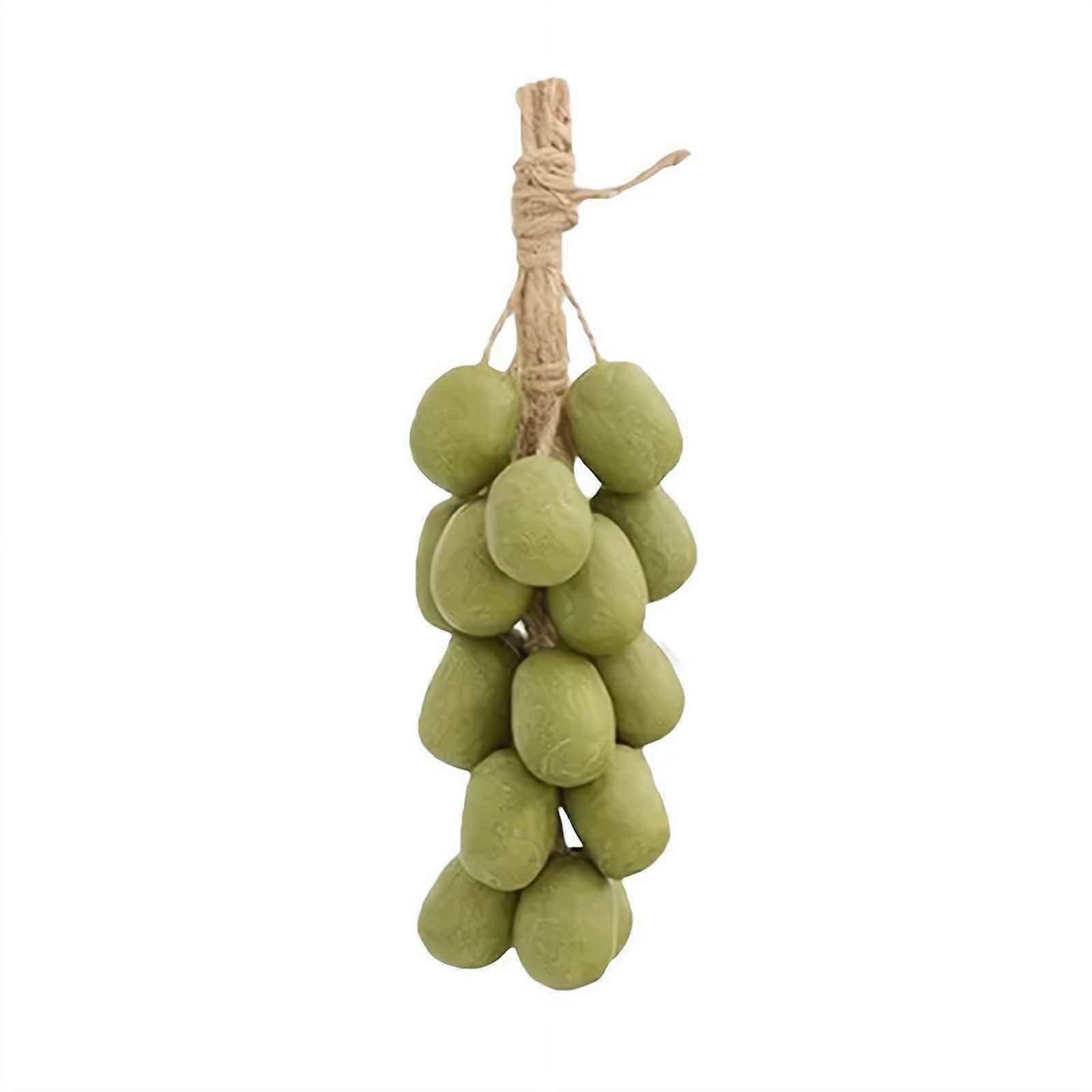 Handmade Decorative Bath Soap with Realistic Grape Cluster, Moisturizing Cold Process, Green 1pcs