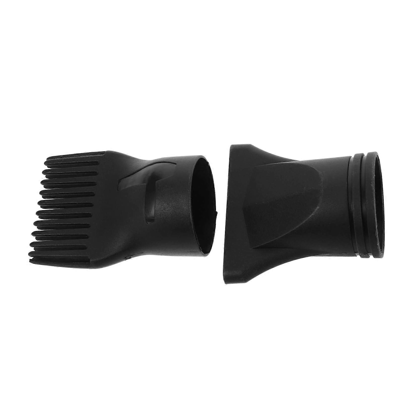Hair Dryer Attachments Set Flat Nozzle and Comb For Fast Drying and Precision Styling 2pcs