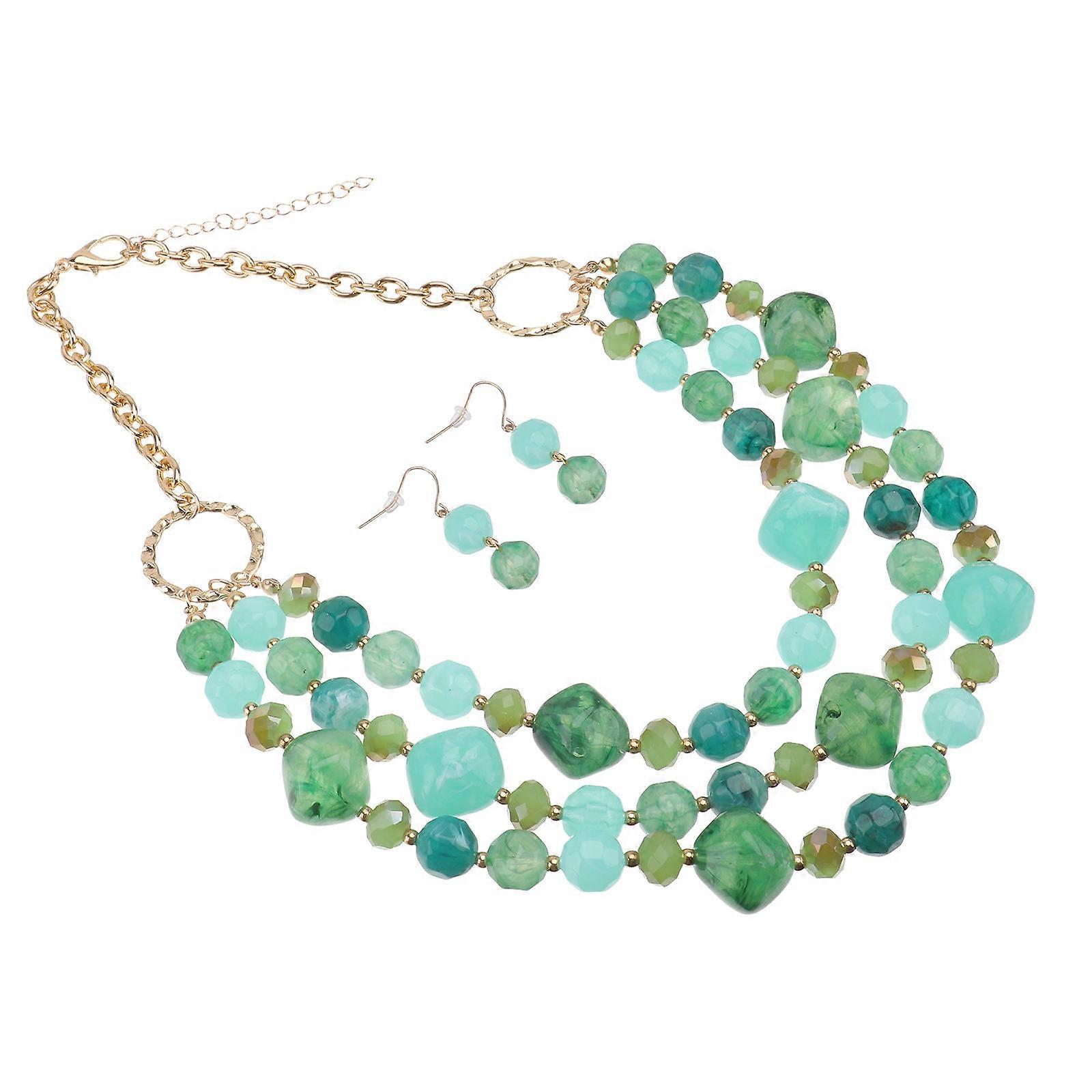 Unique Necklace And Earring Set Delicate Shape For Parties 1Set