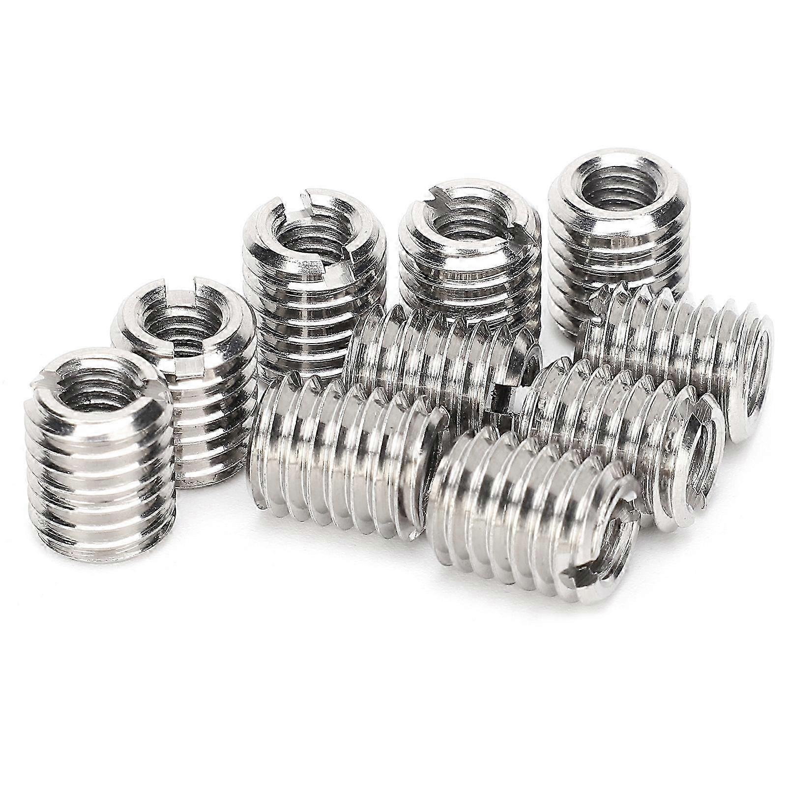 10pcs M6x1.0 & M10x1.5 Insert Nuts, Threaded Extension Tool Set 25-26