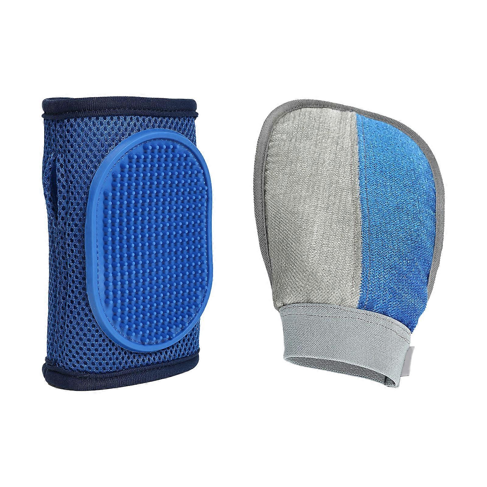 Pet Deshedding Massage Glove for Efficient Hair Removal During Grooming and Bathing Featuring Lathering Function Multicolor