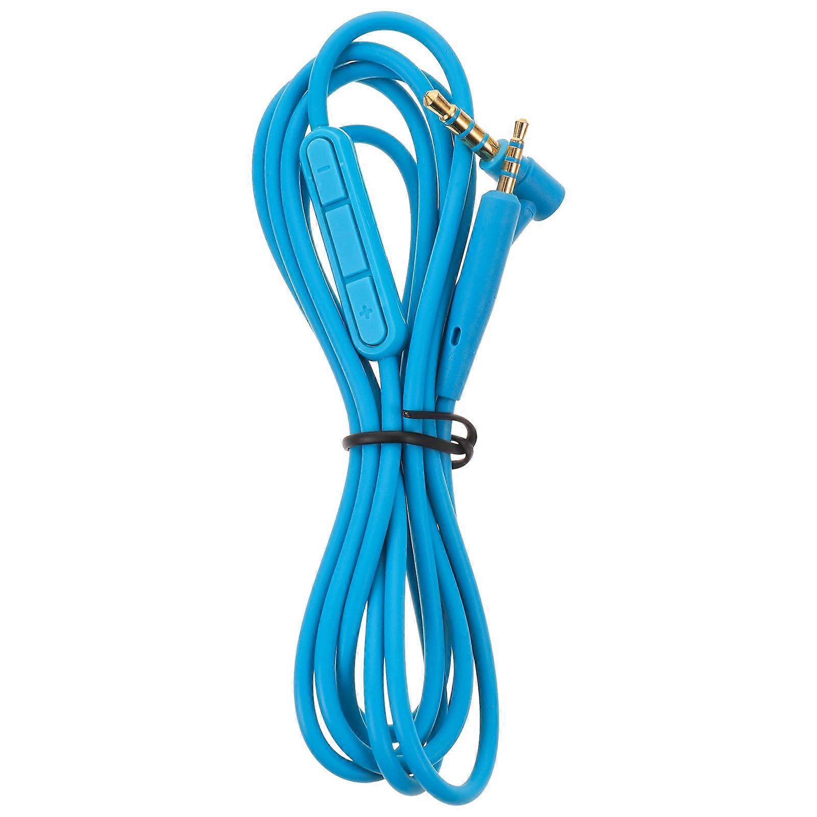 Fidelity Headphone Replacement Cable with Tangle Design for Apple Devices Blue Connector