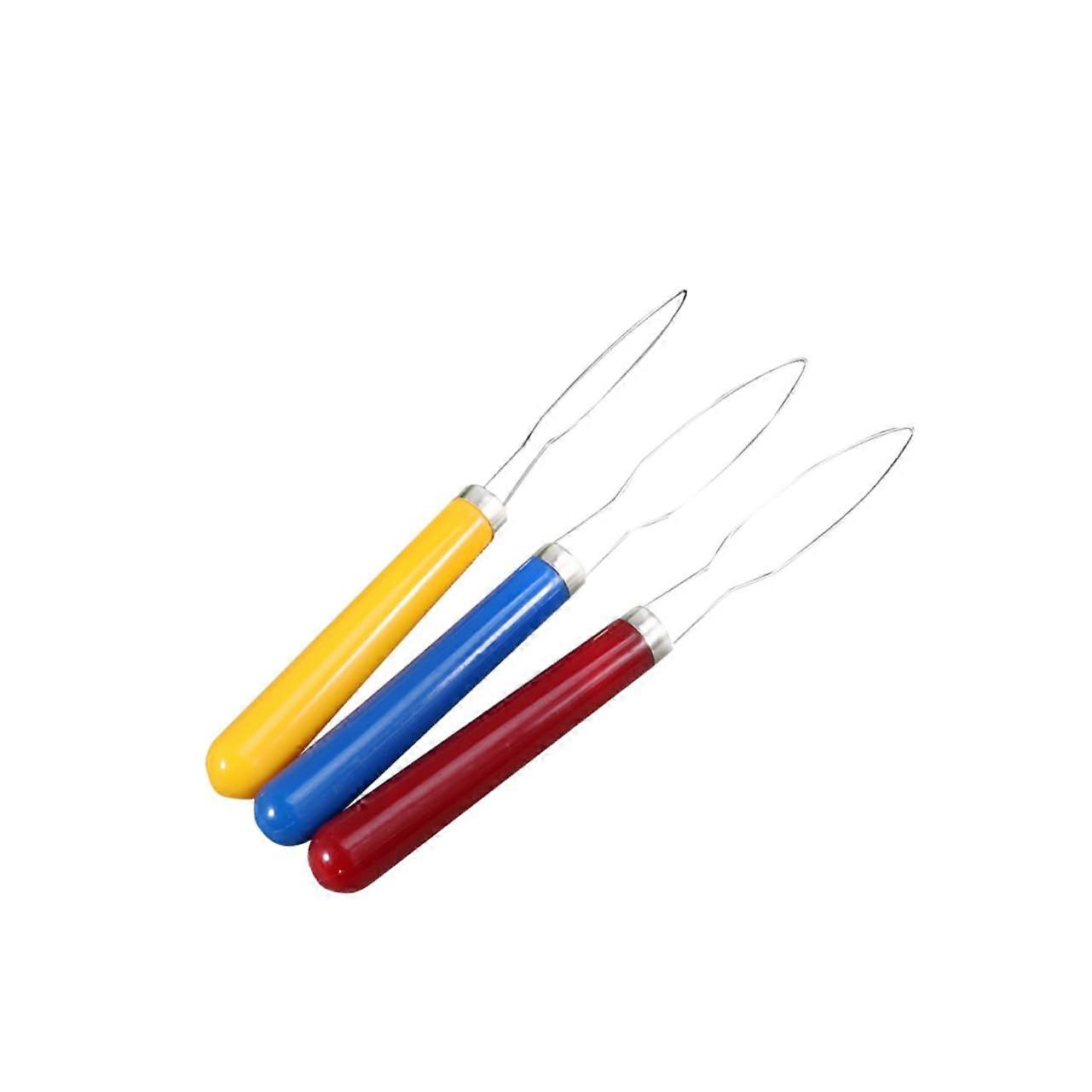 Wooden Handle Button Hook Set with Stainless Steel for Quick Button Fastening and Elderly Use