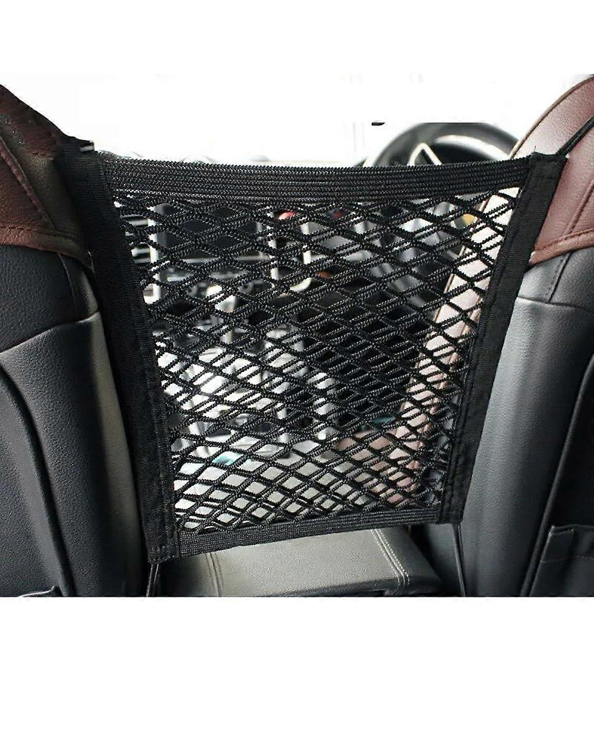 Car Trunk Organizer Double Layer Elastic Mesh Cargo Net for Secure Large Capacity Storage
