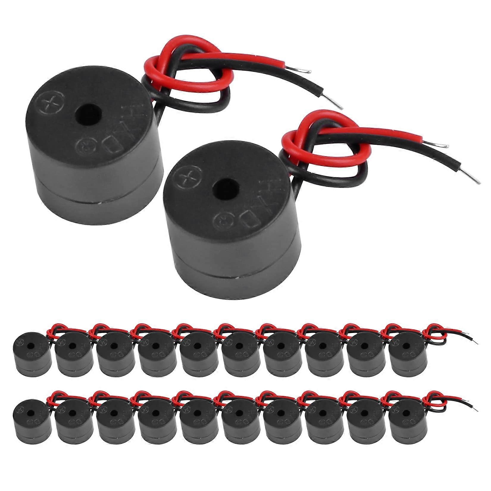 DC 12V Wired Electronic Buzzer 85dB Clear Audio Alert for Security Systems, 20 PCS