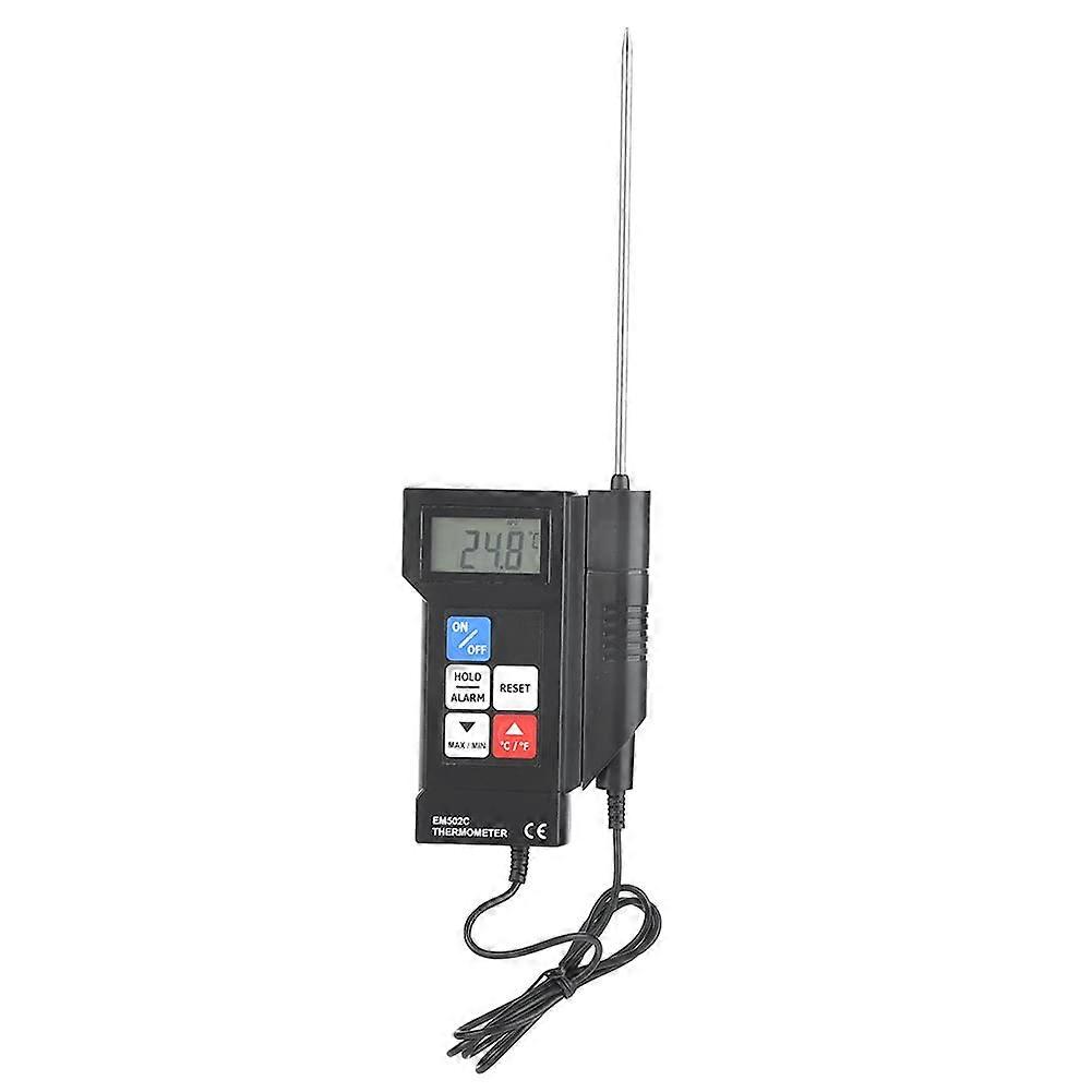 Digital Food Thermometer with Long Probe, Waterproof, Celsius/Fahrenheit Switch, Auto Power Off