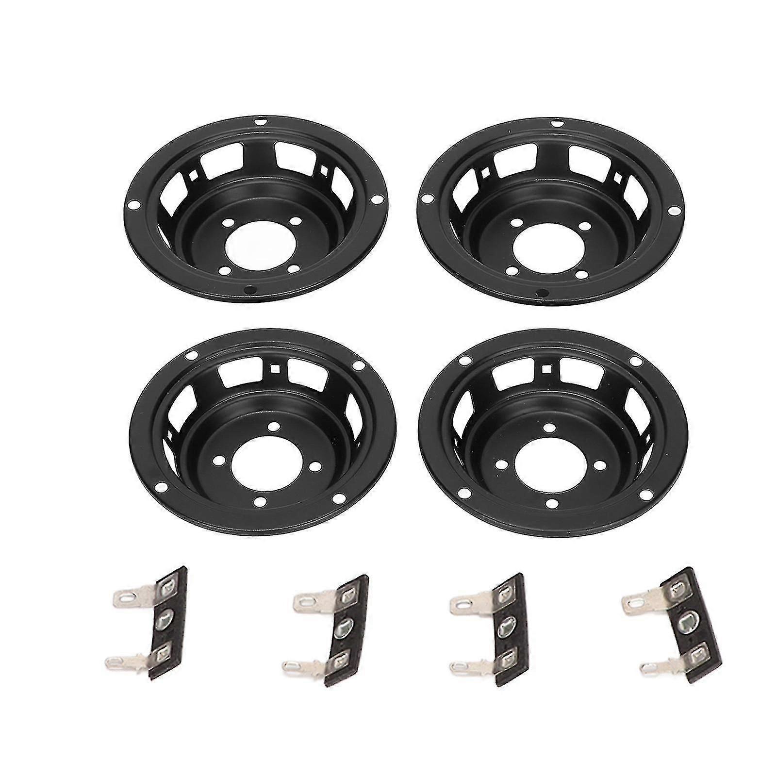 4pcs Speaker Basin Bracket Iron DIY Replacement Speaker Basin Stand for 3 Inch