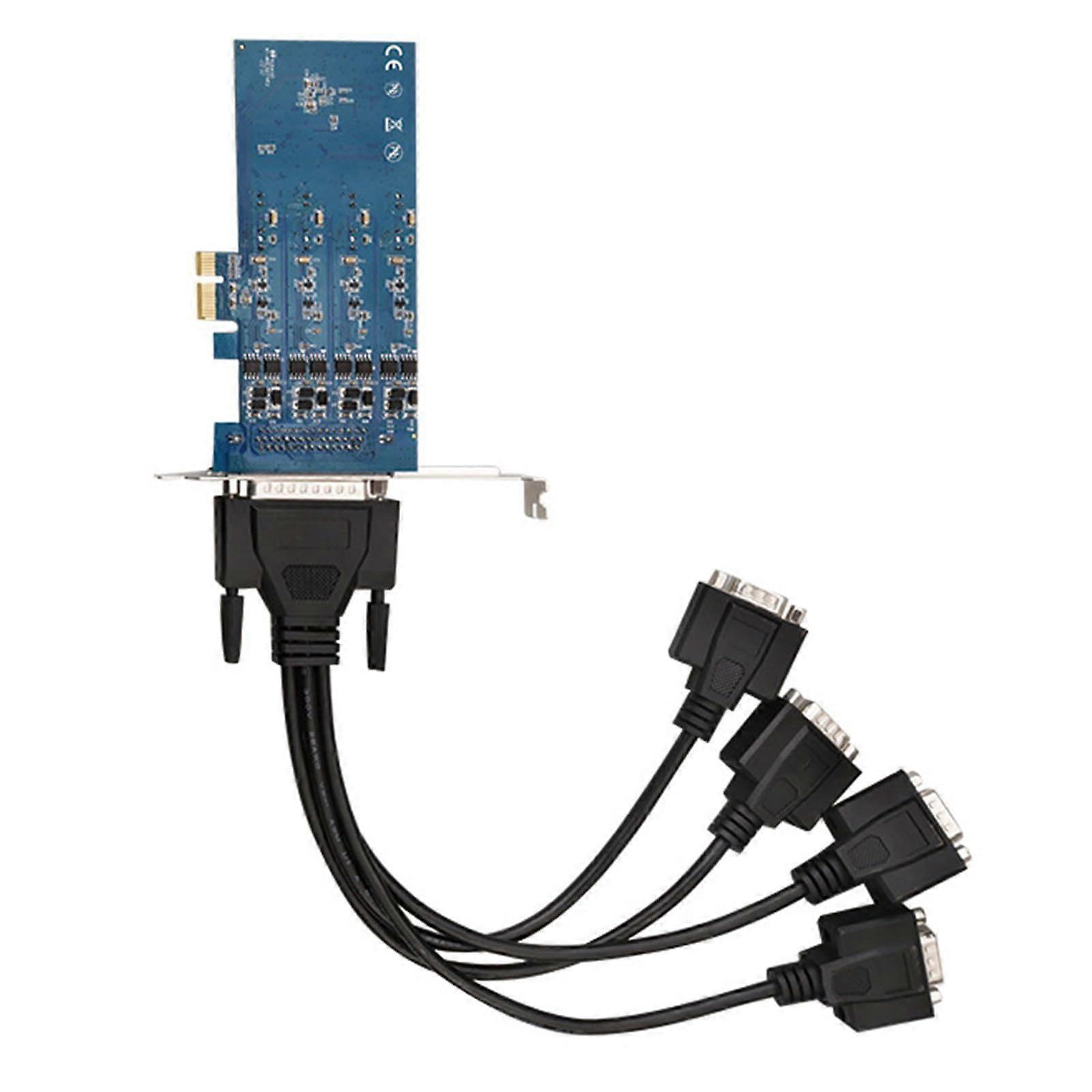 2/4 Port RS422/485 PCIe Serial Card Speed Communication Industrial Interface Controller