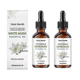 1-3pcs White Musk Essential Oil - Hydrating, Aromatherapy & Diffuser Use, 60ml-kx1