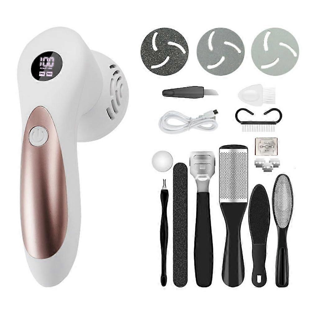 Electric Foot Grinder Callus Remover Compact Single Unit with Consistent Onecolor Finish