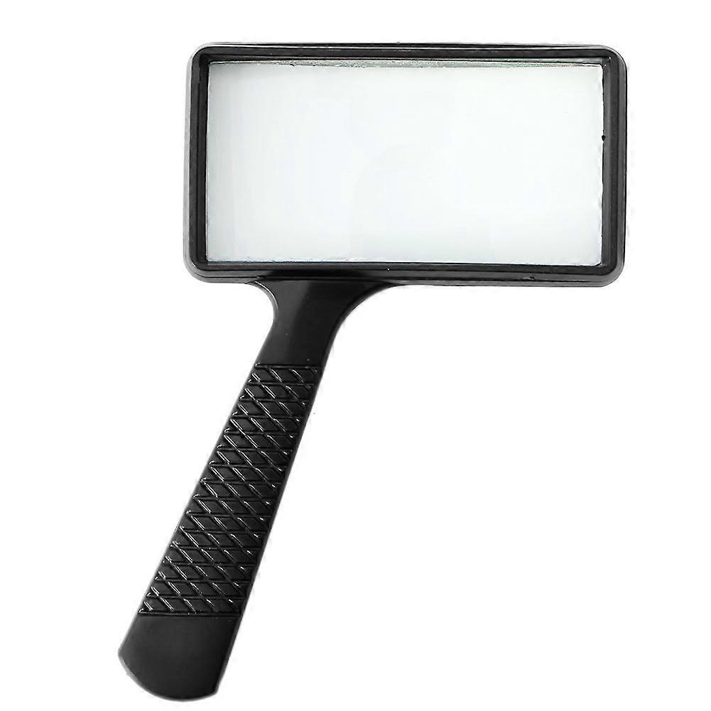 Handheld Magnifier with Clear 1.3x Rectangular Lens for Seniors Reading Books Maps and Hobbies