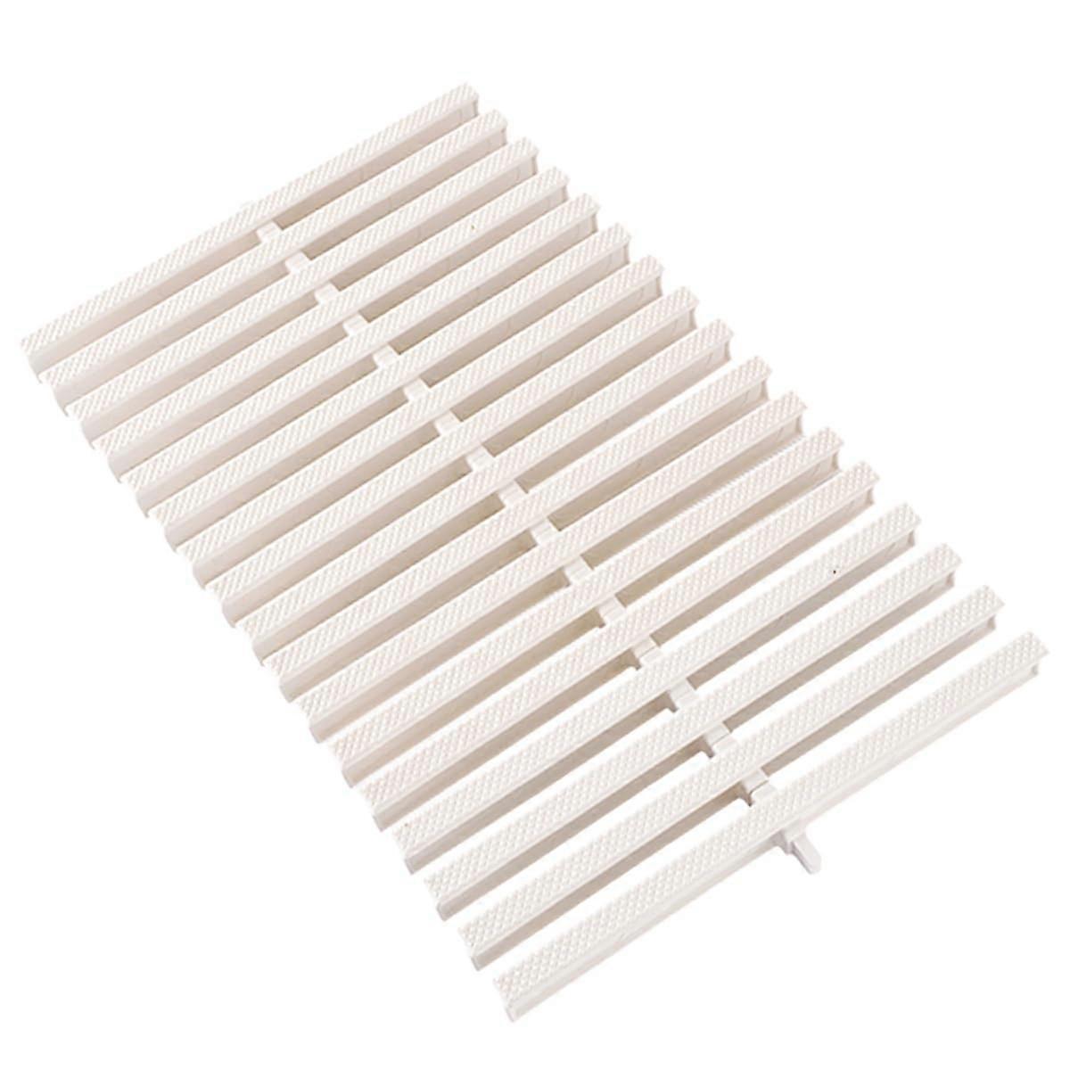 Swimming Pool Drain Grating NonSlip PP Overflow Grille Interlocking Deck Cover 5pcs 20x100cm