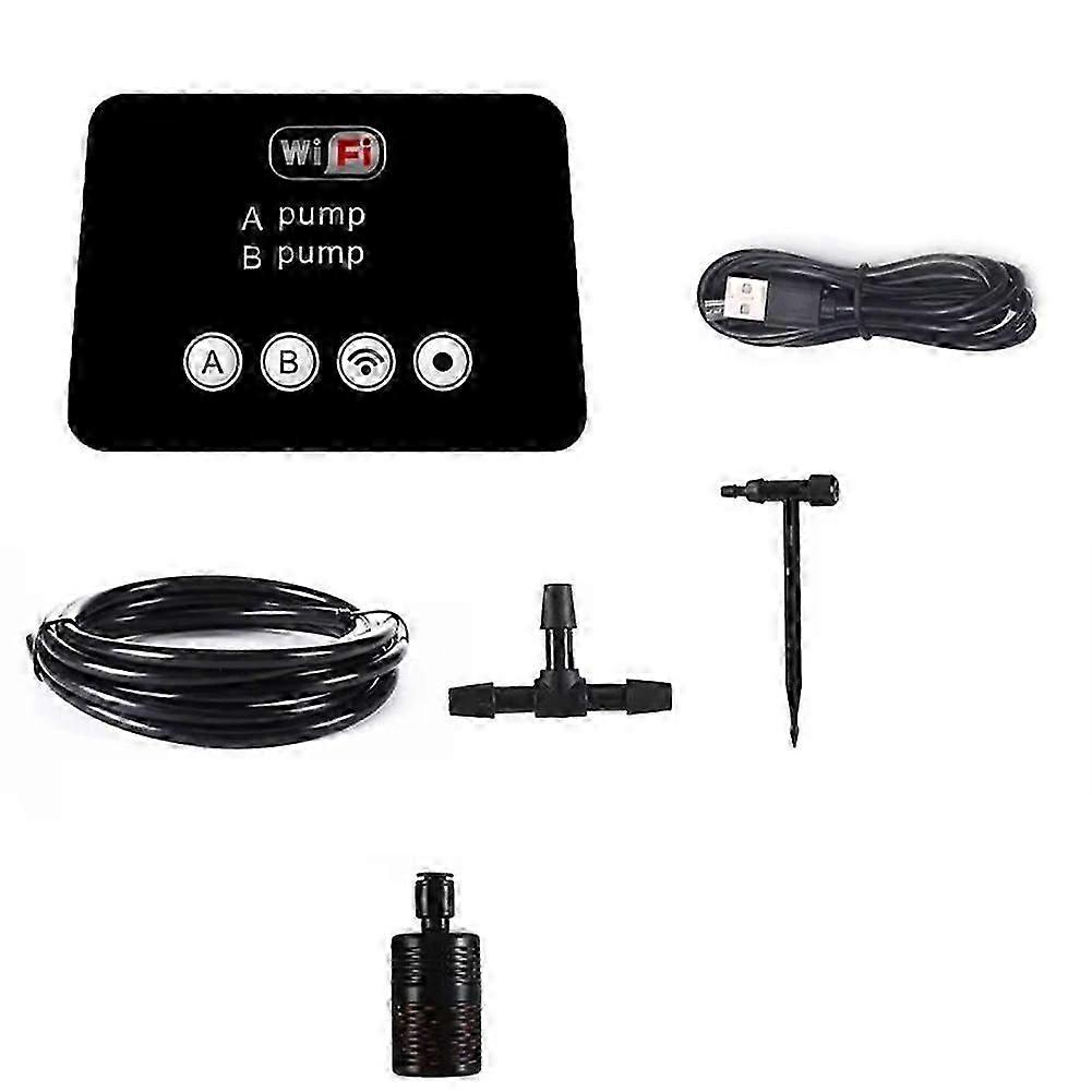 Smart WIFI Watering Device Double Pump Timed Automatic Adjustable Drip Irrigation Timer System Controller for Garden