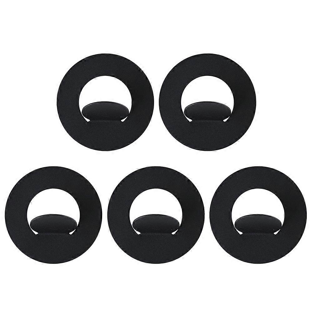 Lot de 5 crochets adhésifs noirs de style européen pour suspendre divers objets