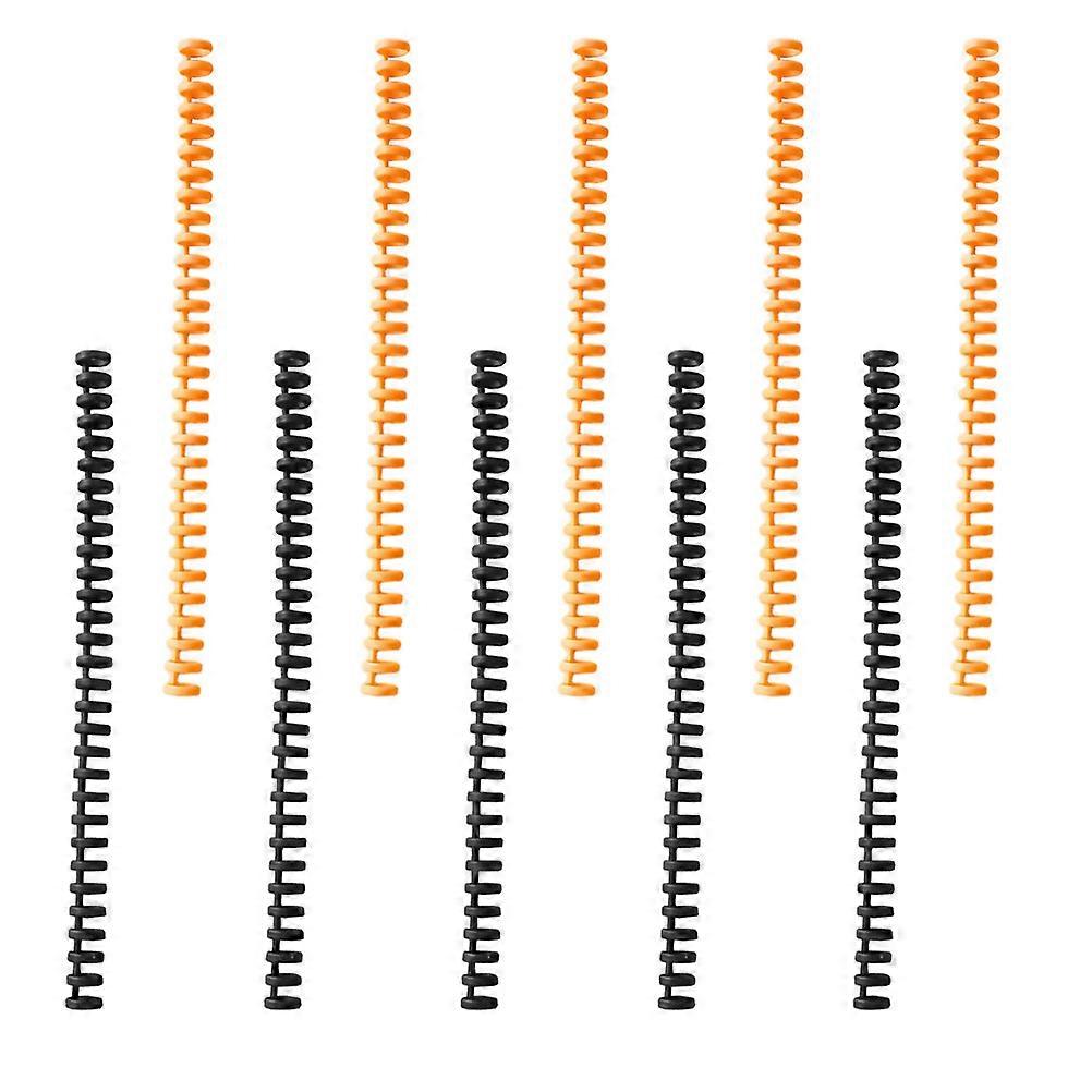 Plastic Spiral Binding Coils for Book 10Pcs Assorted Color Rings