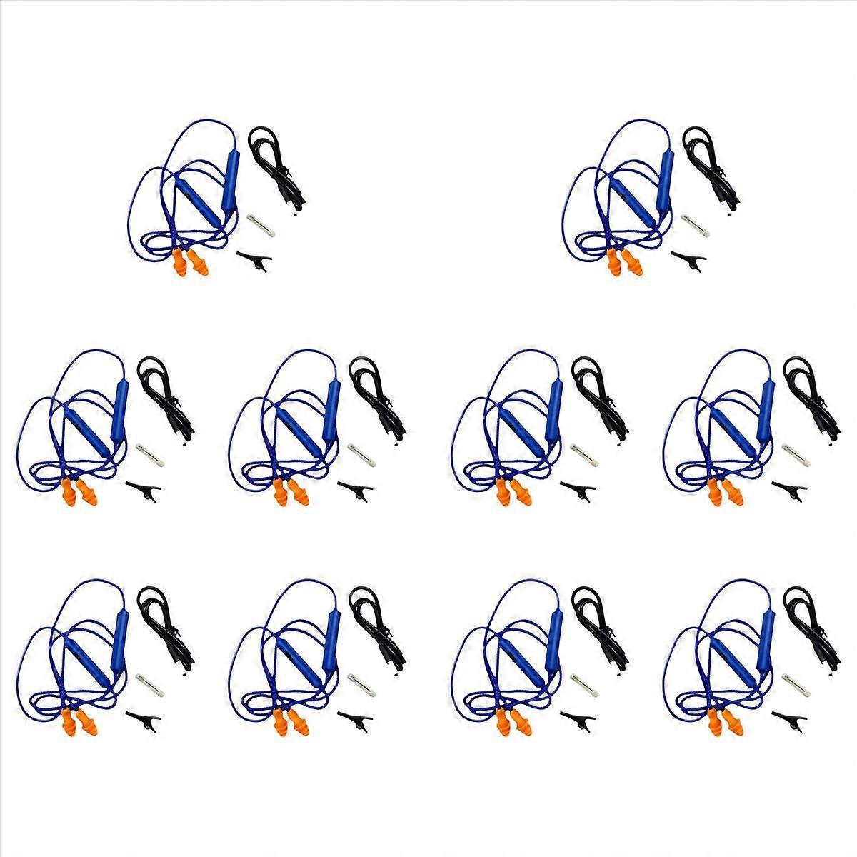 Ear Plugs Bluetooth Earphone for Work, Noise Suppression, Blue