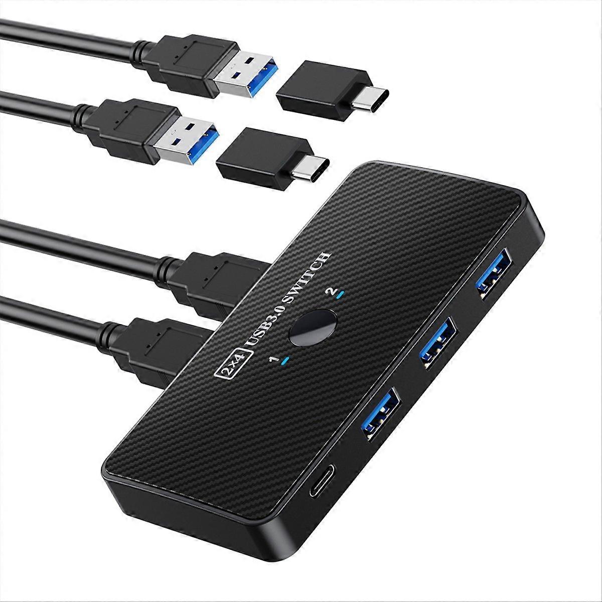 USB3.0 Switch Adapter USB 3.0 Switcher 2 Input 4 Output USB Switch