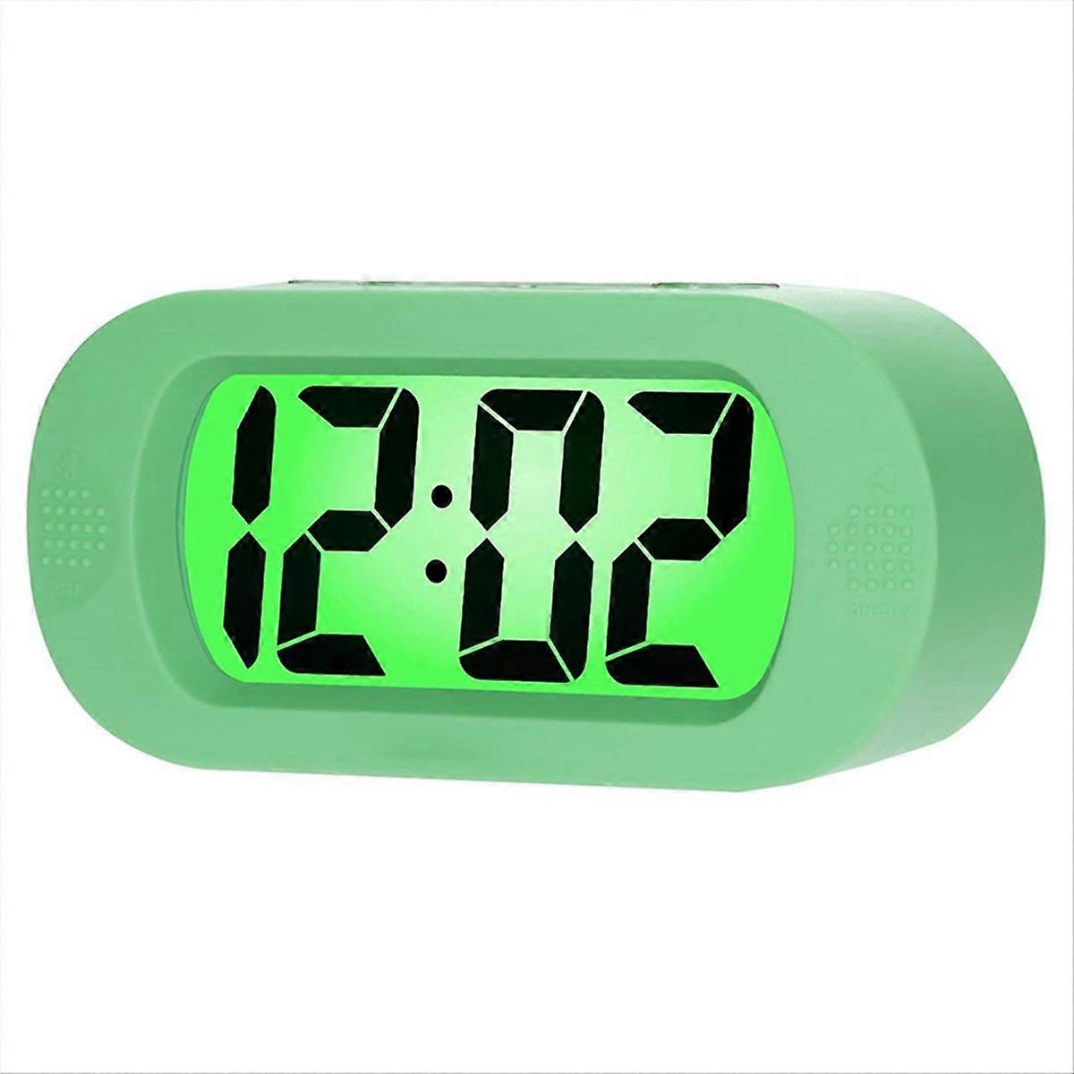 Sleek Travel Friendly Digital Alarm Clock Green