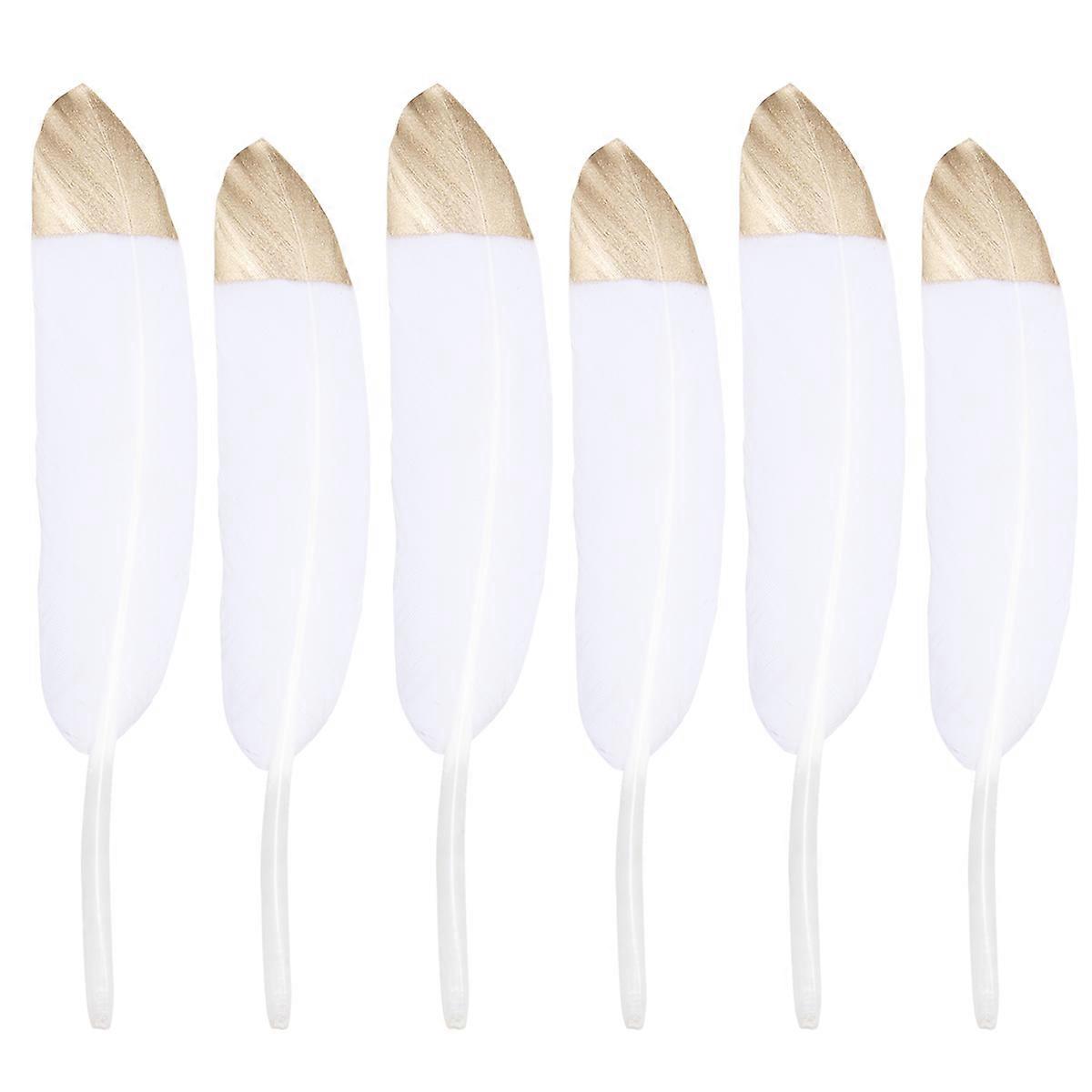 Golden Dipped Goose for DIY Craft 30Pcs Creative Decorations