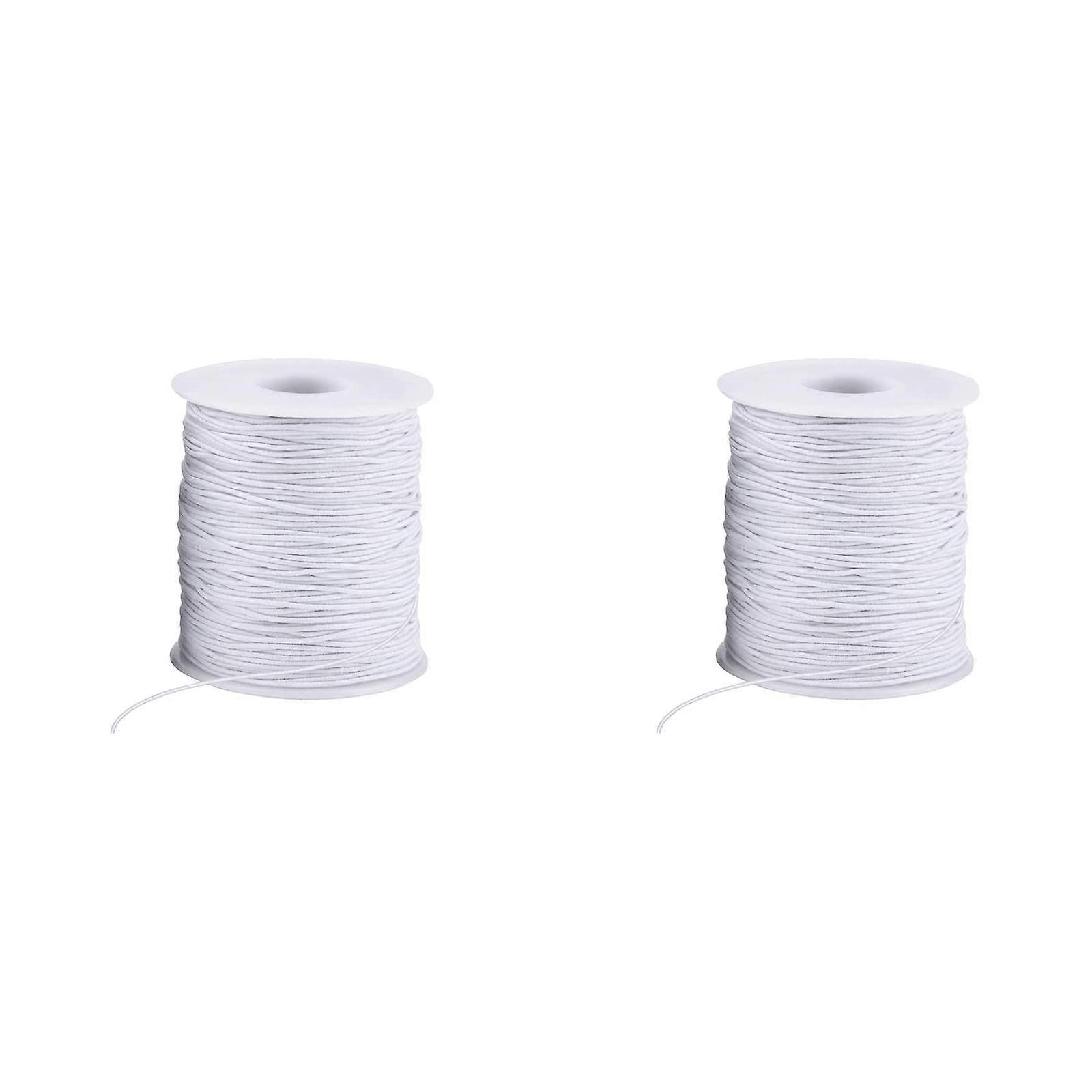 3/2pcs 1mm Black Elastic Cord for Bracelet Making, Stretch Beading Thread, Durable & Versatile DIY String