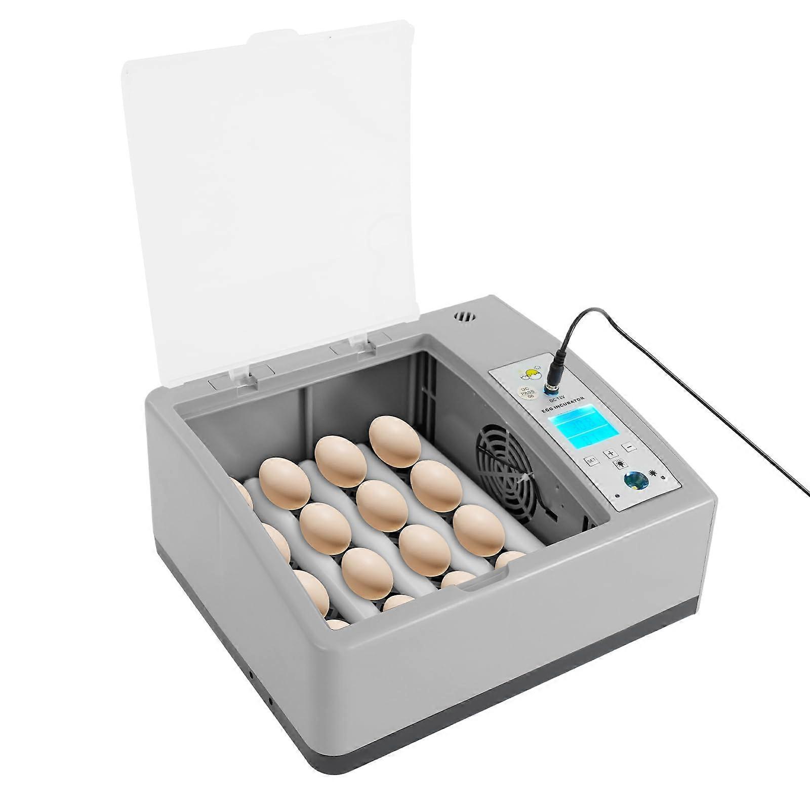 Automatic 16 Egg Incubator with Turner, Digital Display and Adjustable Temperature for Poultry