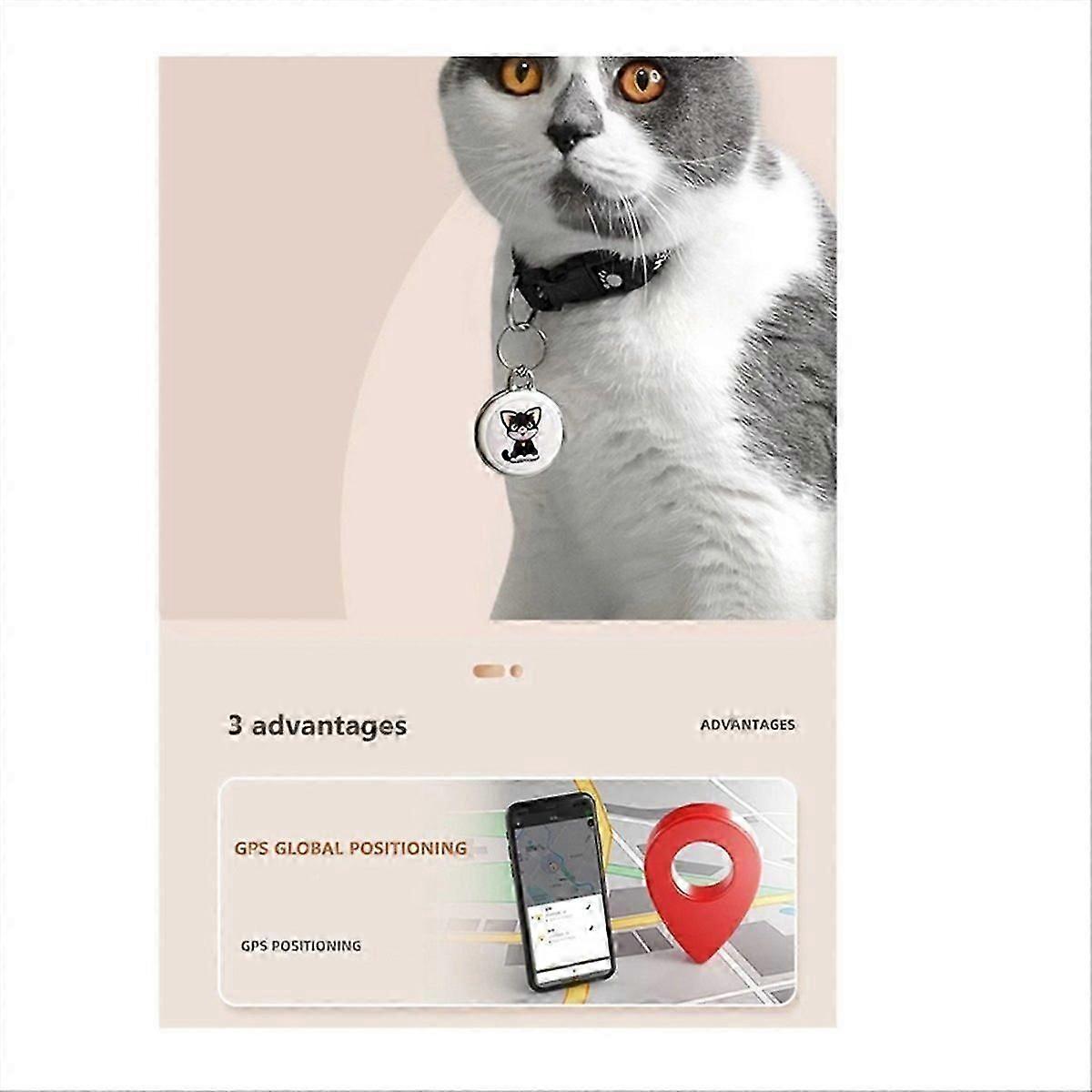 Pet Anti Lost GPS Tracker Bluetooth Smart Waterproof Locator,Cat