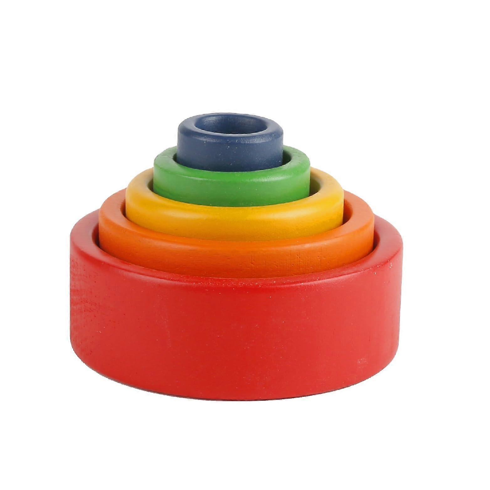 Wooden Bowls Set with Durable Solid Wood Construction, SpaceSaving Stackable Design for Kitchen