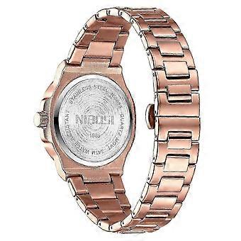 Nibosi 2632 stylish men wrist watch steel strap luminous calendar quartz watch PL