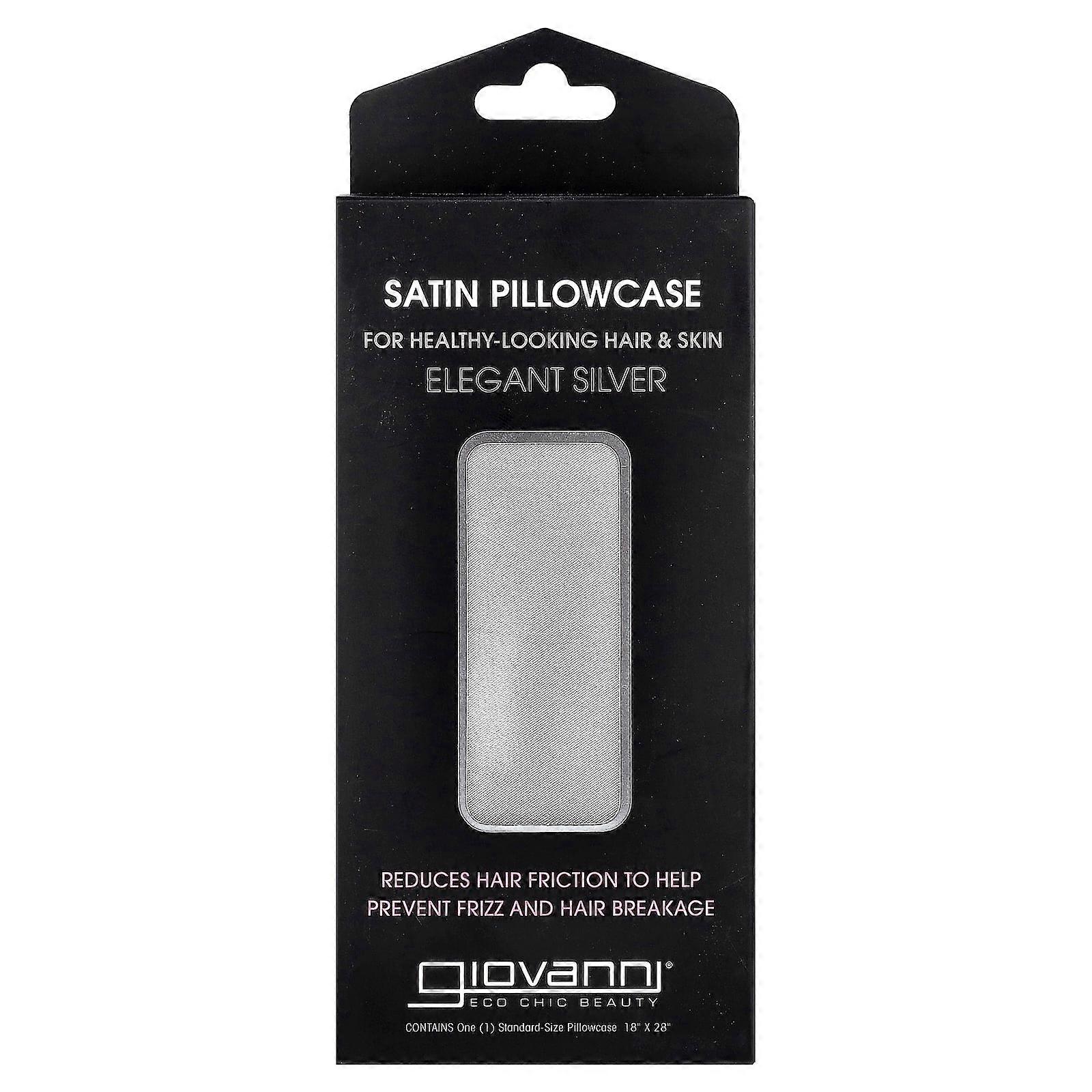 Giovanni, Satin Pillowcase, Elegant Silver, 1 Pillowcase