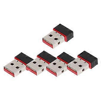 5Pc Mini PC WiFi Adapter 150M USB WiFi Antenna Wireless Computer Network Portable USB Wifi Receivers Adapter