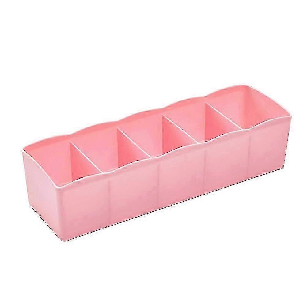 Pink Plastic Drawer Storage Box for Underwears Socks Tights