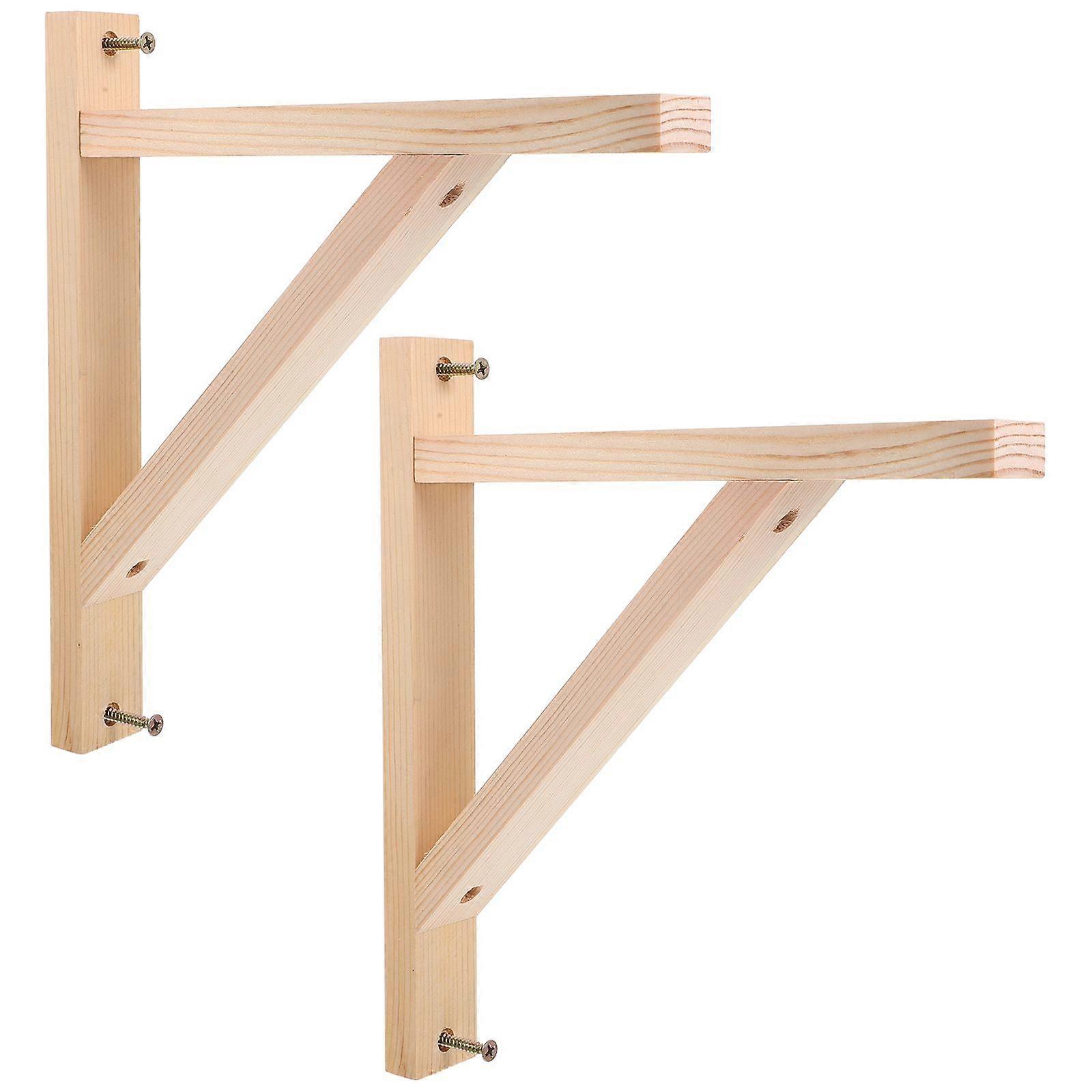 2pcs Shelf Mounting Bracket Wall Mounted Shelf Support Shelf Bracket Triangular Shelf Bracket