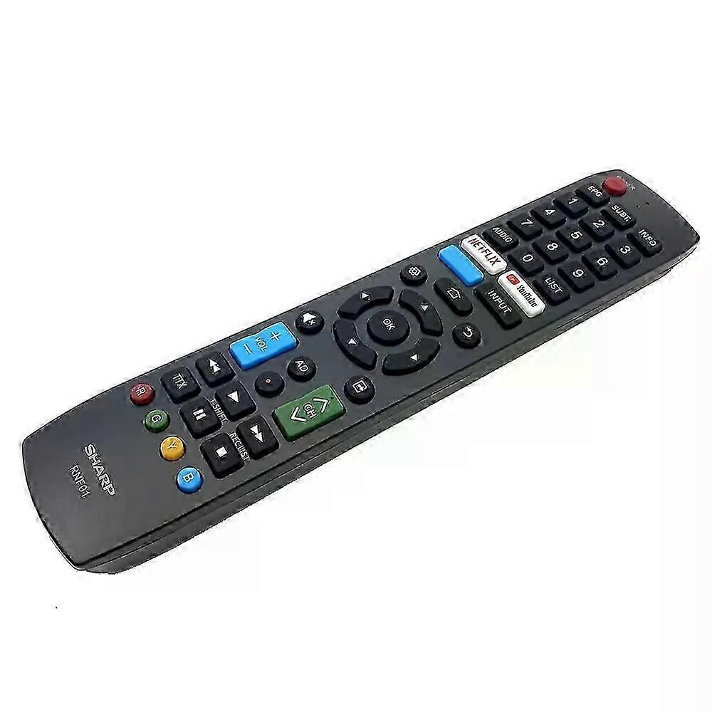 RNF01 compatible with Sharp Smart TV Remote Control Netflix Youtube