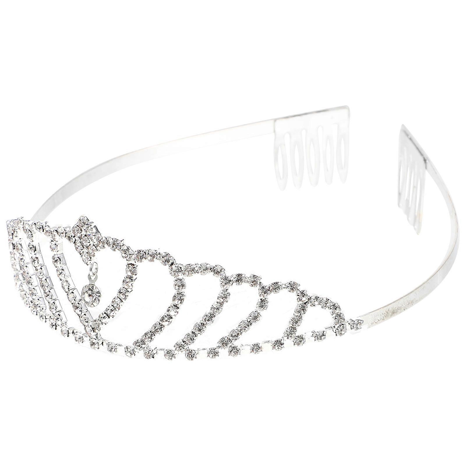 Kinderkrone, Strasssteine, Haarschmuck, Silber