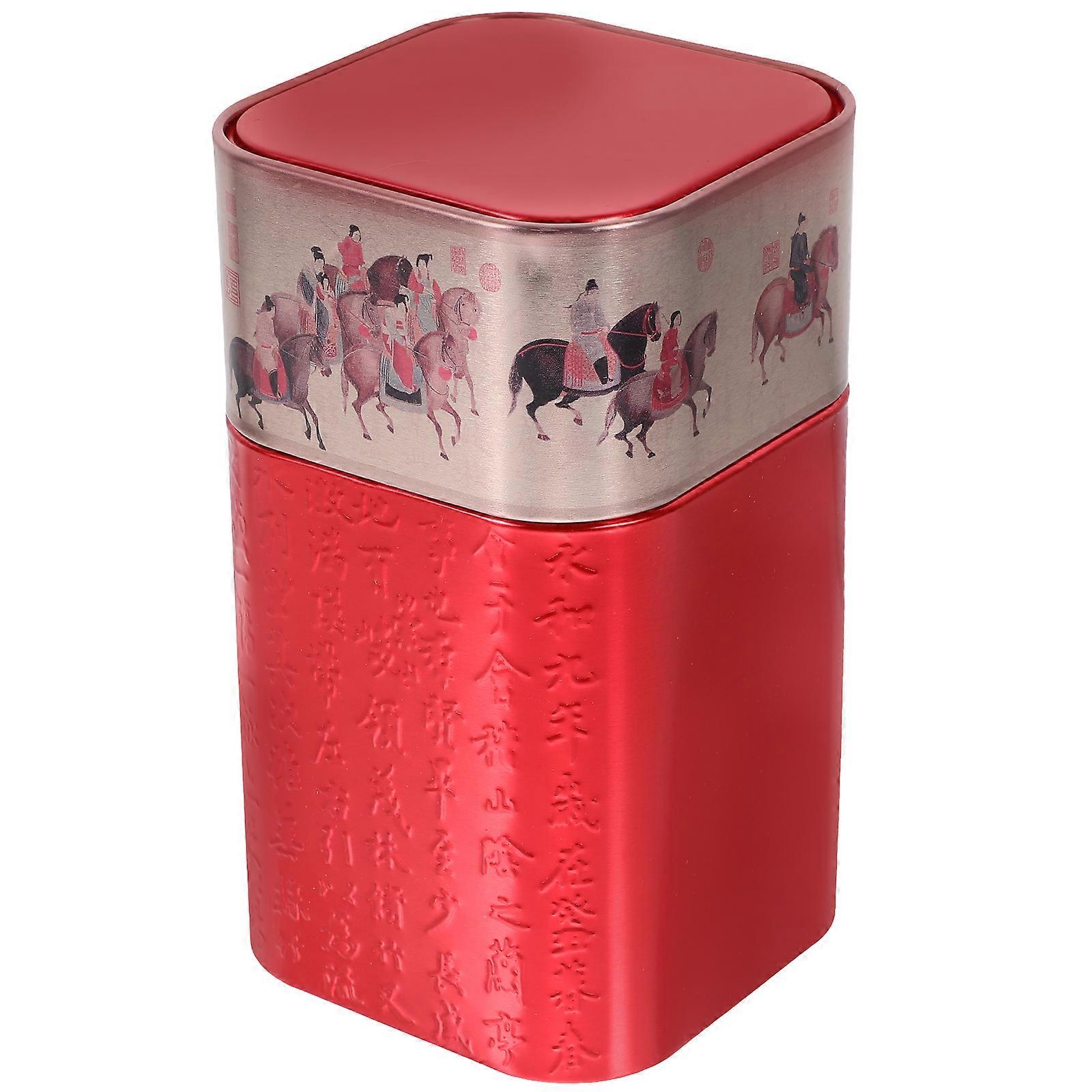Tinplate Unique Tea Sealed Jar Desktop Small Candy Jar Multi-function Mini Tea Jar