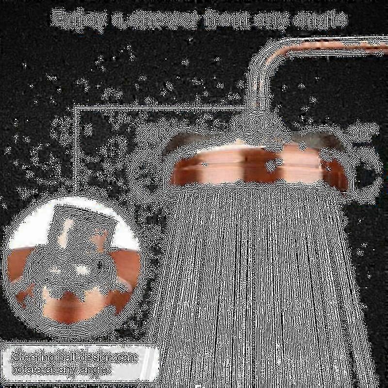 Chuveiro de metal para uso doméstico, chuveiro de chuva de ângulo ajustável de 8 polegadas