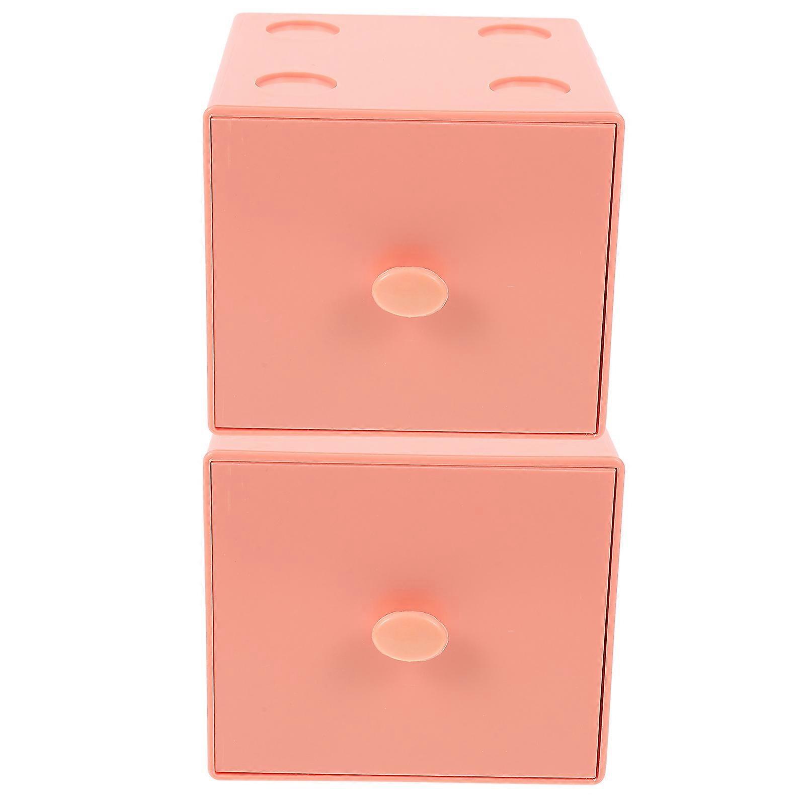Cosmetic Organizer Stackable Organizer Drawers for Storage Use 2Pcs