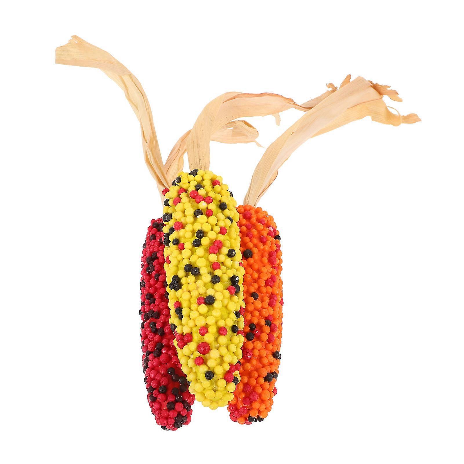 3pcs Simulation Corn Props Decorative Corn Models Foams Corn Artificial Corn Decoration