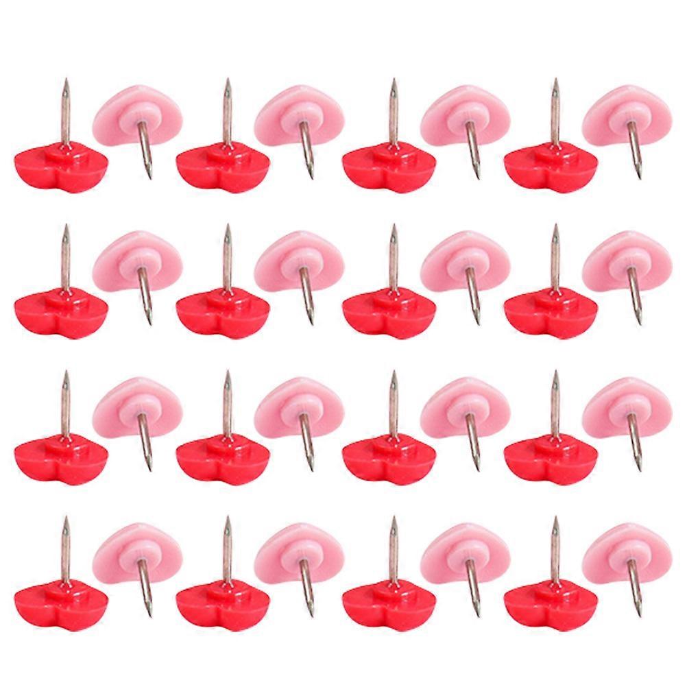 Heart Shape Thumbtacks Multi-Function Push Pin 4 Boxes for Bulletin Boards