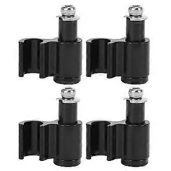 4PCS RC113 Convertidor de cable de asiento de bicicleta de aleación de aluminio negro Soporte de línea de clip de guía de cable de bicicleta