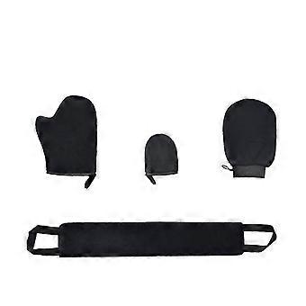 Rückenwäsche, Peeling, Beflockungshandschuhe, Bad Männer und Frauen können verwendet werden (4pcs, A)