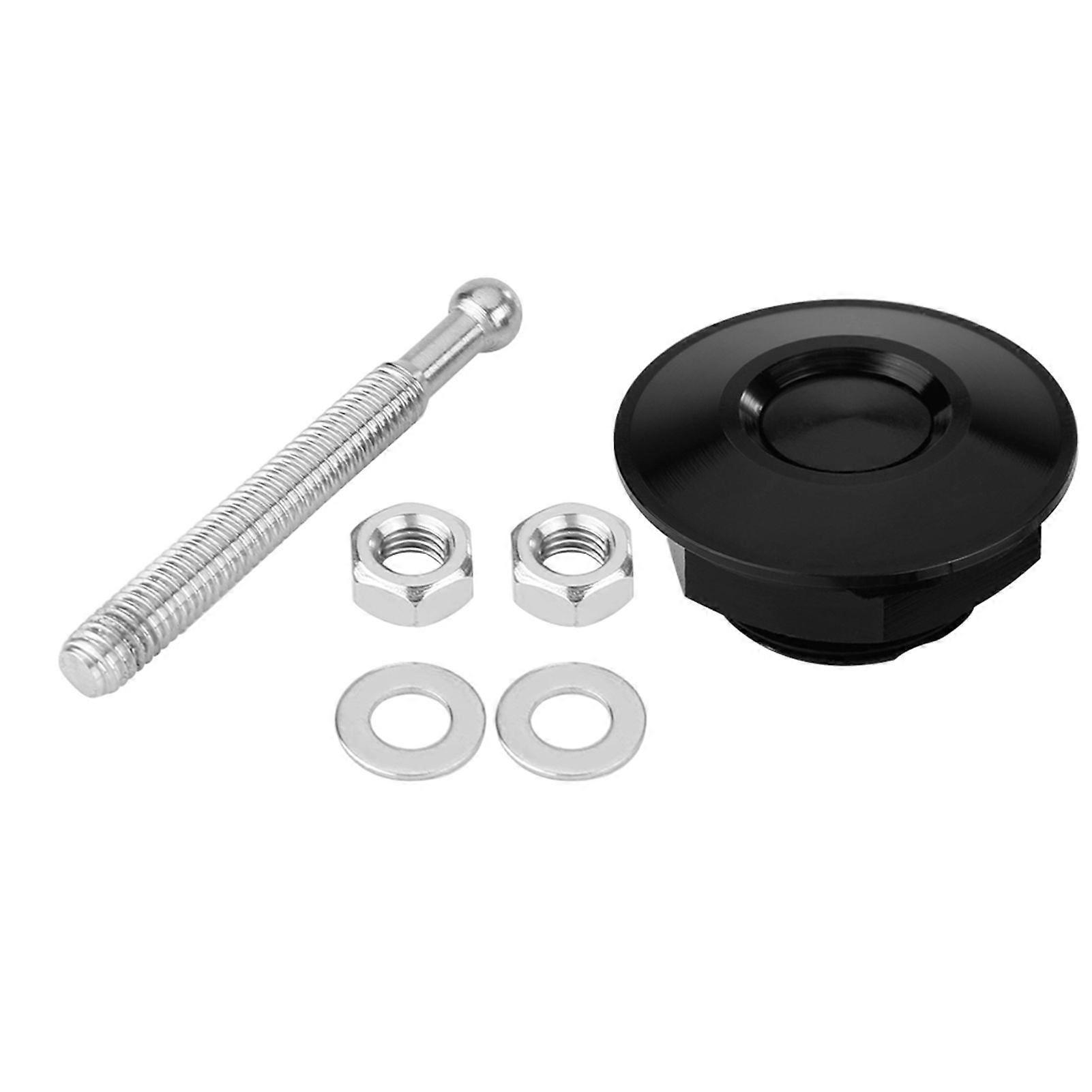 Universal Engine Bonnet Push Button Capot Car Quick Pin Lotch Lock Clip Kit Noir