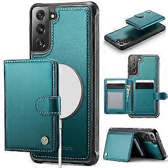 Funda de cuero con tarjetero para Samsung Galaxy S22 5G, compatible con MagSafe