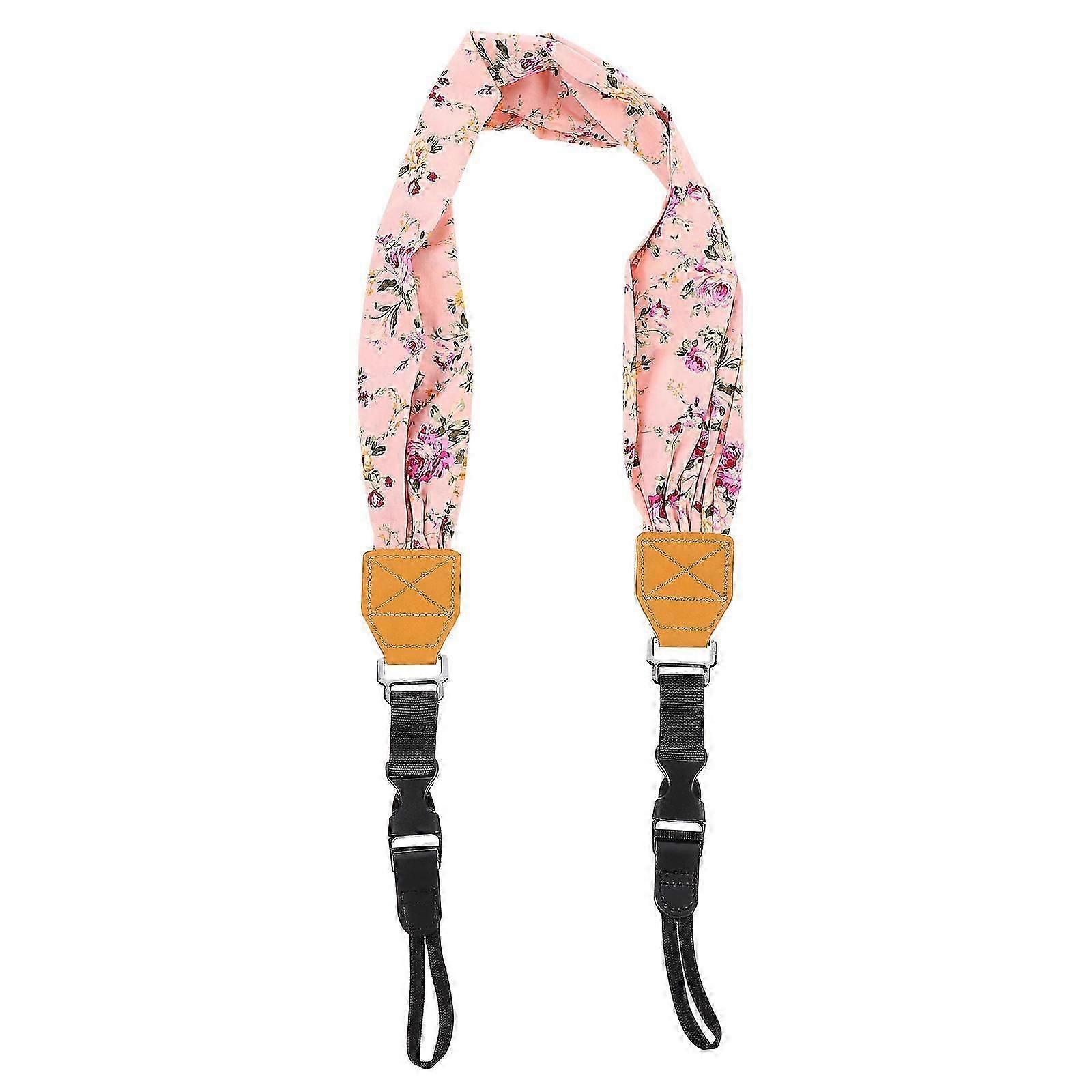 Cotton Camera Crossbody Strap, Scarf Pattern, 1 Piece for Camera