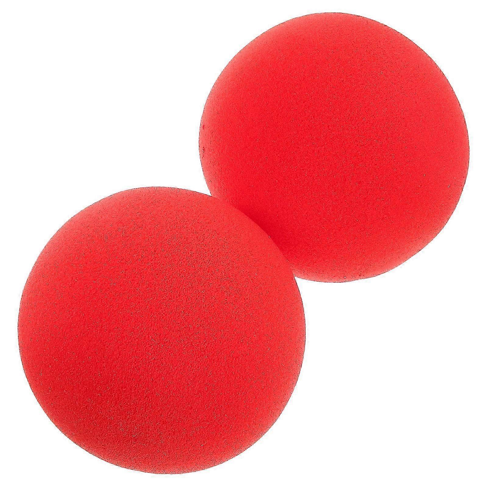 Red Sponge Balls Classical Sponge Balls compatible with Playing 2Pcs Stage Percompatible withmance Props